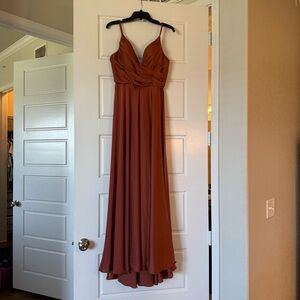 Chic Rust / Burnt Orange Formal Dress
